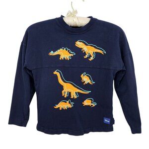 Disney Spirt Jersey Child Small Shirt I Love Dinos Dinosaurs Graphic Navy Blue